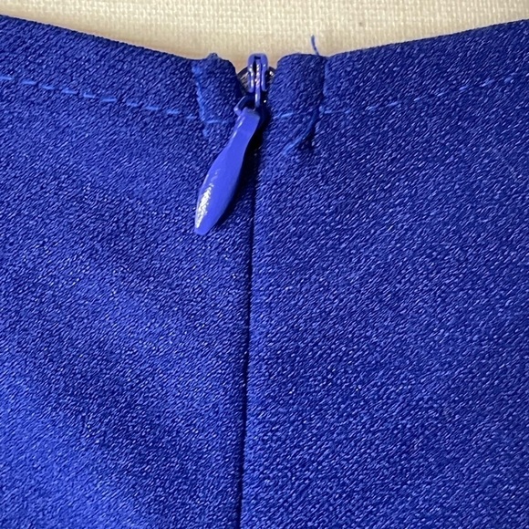 SHEIN Sweetheart Neck Pleated Hem Cobalt Blue Dress Women’s Large 8/10 - Picture 9 of 15